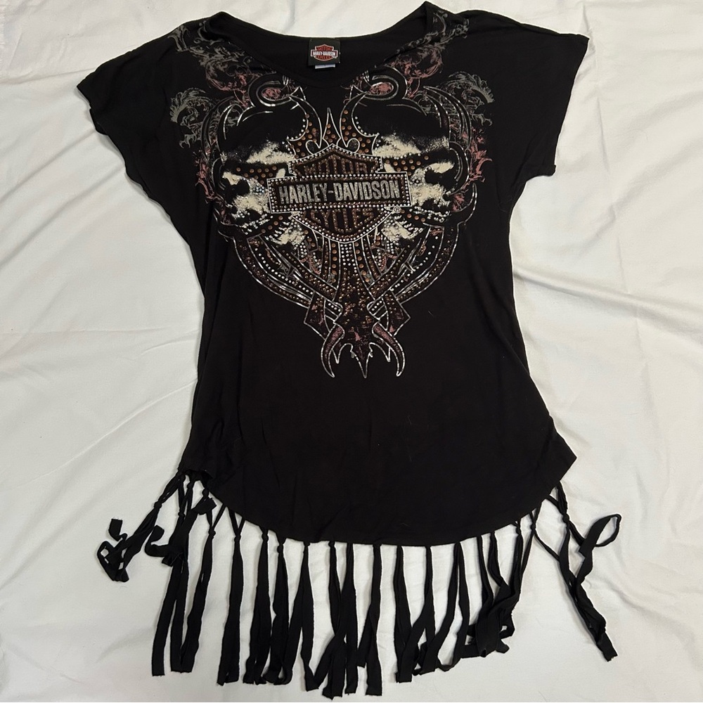 Harley-Davidson Black Graphic Short Sleeve Tee